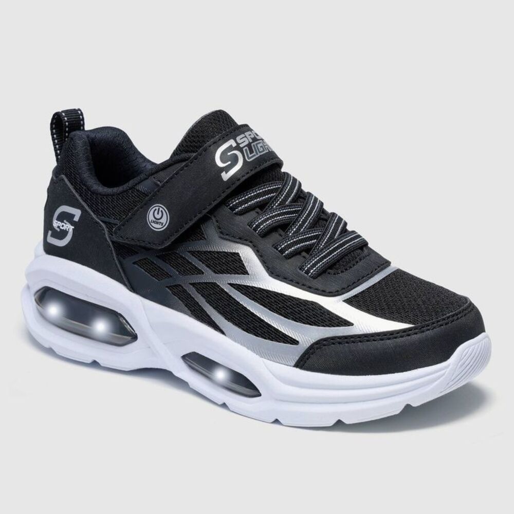 S Sport By Skechers Boys' Hudson Sneakers - Black 13